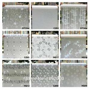 Stickers breed 45 cm * lang 100 cm mat ondoorzichtig glas raamfolie voor raam privacy zelfklevende glasstickers interieur gemengde kleur slaapkamer