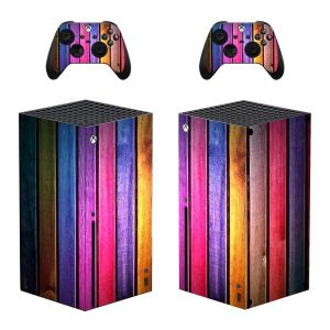 Autocollants Style de style skin autocollant couvercle d'autocollant pour la console Xbox Series X et 2 contrôleurs Xbox Series X Vinyle d'autocollant pour peau