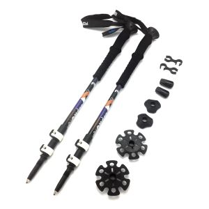 Stokken 2 stks/partij Trekkingstok Nordic Aluminium Wandelstokken Telescopische Alpenstock Wandelstok Camping