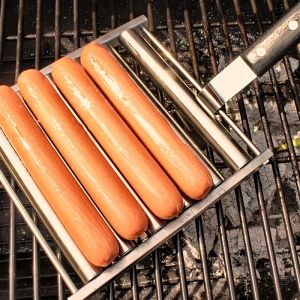 Sticks Barbecue Saucisse Grilling Rack Rouleau BBQ Picnic Camping BBQ Hot Dog Grill Pan Home Cuisine Barbecue Gilling Accessoires