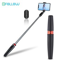 Sticks Bfollow 3 in 1 Selfie Trépied Trépied Wireless Bluetooth Phone Handder Handheld pour iPhone Samsung Huawei Shooting Video Vlog