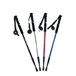 Stokken Outdoor Aluminium Trekkingstok Wandelkrukken Riet Ouderenkrukken 3 Telescopisch 65135cm Baton Defense Alpenstock Pole