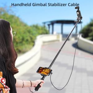 Stokt selfie stick voor dji osmo pocket 2 handheld gimbal stabilisatiekabel voor typec telefoonclipmodule extensie pool