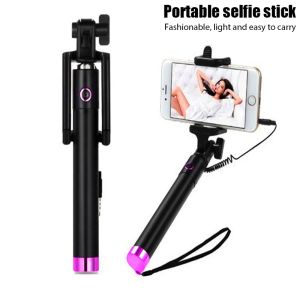 Sticks Selfie Stick pour iPhone 13 12 11 Pro Max Mini SE2020 XS XR X 8 7 Plus PALO SELIE PHOTO Stick Wired Handy Selfesttick Selfi Stik