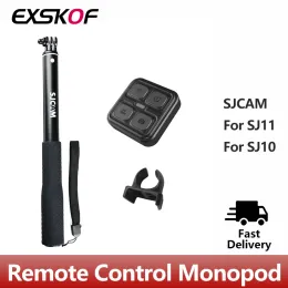 Sticks Sjcam Remote Control Selfie Stick Monopod Aluminium pour SJCAM C300 SJ6 SJ7 STAR SJ8PRO SJ8PLUS SJ10 PRO SJ10X C200 Action Caméra