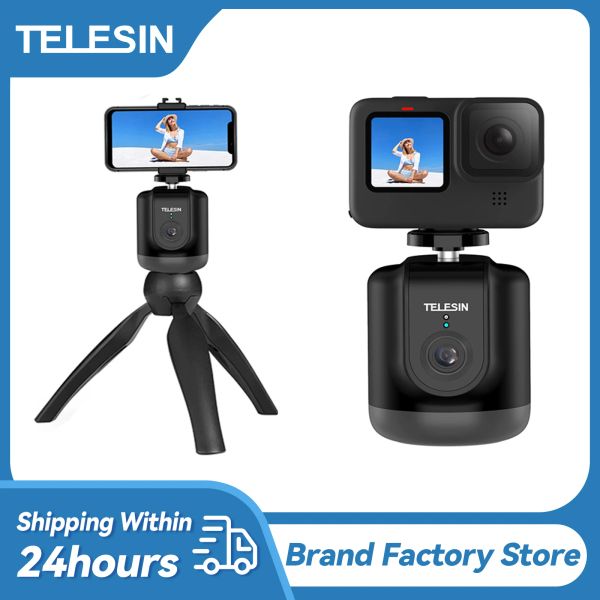 Sticks Telesin Auto Tracking Selfie Shooting Gimbal 360 ° Face Smart Tracking pour GoPro Hero 12/10/10/9/8/7 CAMERIE DE PHONE INCILLE RECORD