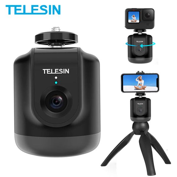 Sticks Telesin Smart Shooting Gimbal Selfie 360 ° Suivi d'objets automobiles pour GoPro Insta360 Osmo Action Smartphone Camera Vlog Live