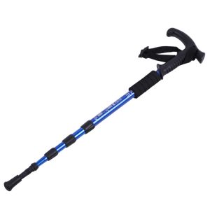 Sticks Ultralight Walking Stick 4 gewrichten Thandle Telescopische wandelpalen Verstelbare Anti Slip Outdoor klimaccessoires