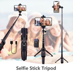 Sticks Yunteng 9928 Trépied Selfie Stick Mobile Phone Mobile Universal Bluetooth Selfie Bracket pour iPhone XS Max / XS / XR / X / 8 Plus / 7/6 Plus