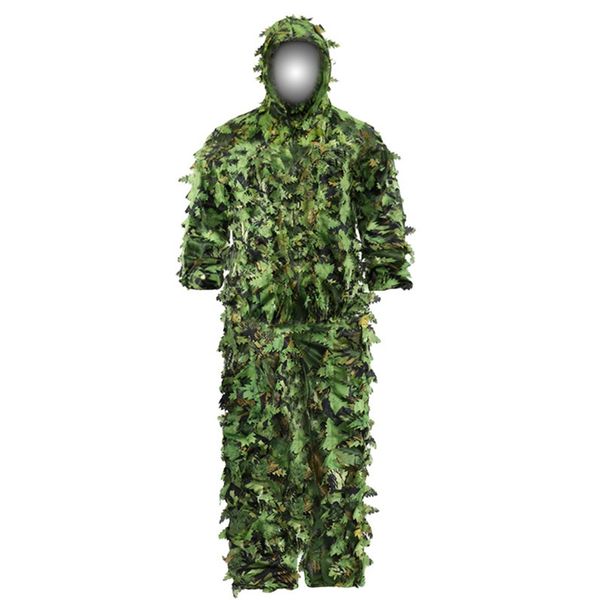 Fleur collante feuilles bioniques de camouflage costume de chasse ghillie Ghillie Camouflage Camouflage Universal Camo Set (B)