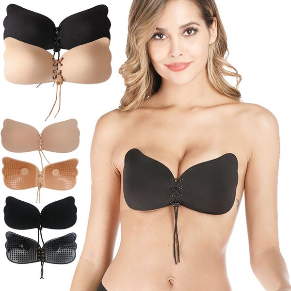 Soutien-gorge adhésif Invisible relevable, soutien-gorge adhésif, coussinet de poitrine, dos nu, sans bretelles, couvre-mamelon magique pour femmes