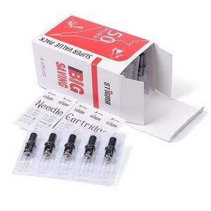 Stigma 50 stks Tattoo Cartridges Naalden Gemengd # 12 # 10 Wegwerp gesteriliseerd Veilig met membraan Desorted Maat 211229