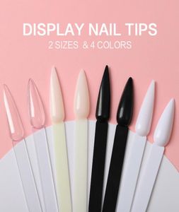 Stiletto Nail Es Sticks Fanshaped Nail Art False Tips Color Card Gel Nail Polish Display Board Detachable Practice Sticks W9482724