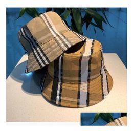 Stingy Brim Hats 2022 Sombrero de cubo de moda para hombre Mujer Gorra de calle equipada 6 colores con letras Alta calidad Yiang88 Drop Delivery Acc Dhmdt