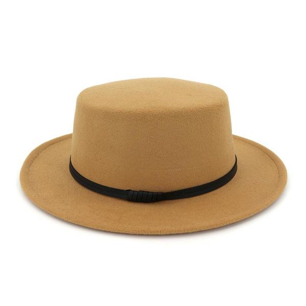 Stingy Brim chapeaux 2023 mode hiver automne chaud Fedora chapeau hommes femme laine mélange femme Jazz pour femmes casquettes Panama