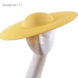 Gierig Rand Hoeden 40CM Fascinators Basis Voor Bruiloft Hoedenzaak Benodigdheden Doe-het-zelf Haaraccessoires Hoed Vrouwen Kenducky Kerk Hoofddeksel Grote Pillendoos Cap 230918