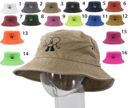 Chapeaux de ruine avare un godet de bunny un Verano sin ti pêcheur femme d'été pliable brodé de coton de coton homme 2209072502201