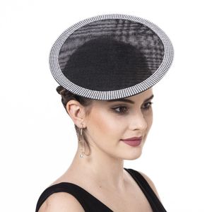 Gierige Rand Hoeden Derby voor Vrouwen Fascinators Tea Party Hoofdband Met Tovenaar Bruiloft Cocktail Platte Haar Clip 230729