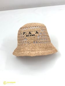 Sombreros de ala tacaña, sombreros de diseñador, gorras de mujer, tejido de paja de verano, estilo Pastoral, sombrero tejido ahuecado, sombrilla, sombrero de pescador