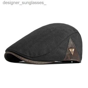 Chapeaux à bords avares Mode Automne Béret Chapeau Hommes Rétro Gavroche Ivy Plat C Herringbone Duckbill Chapeau Peintre Réglable Gatsby Conduite Cabbie CL231109