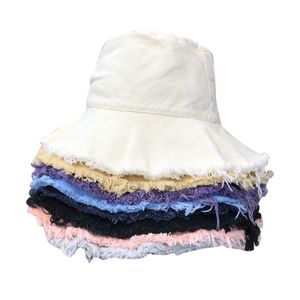 Stingy Brim Chapeaux Pliable Femmes Seau Chapeaux D'été Panama Cap Plage Soleil Pêche Boonie Chapeau Solide Seau Chapeau pour Dames Femme En Plein Air Caps 230411