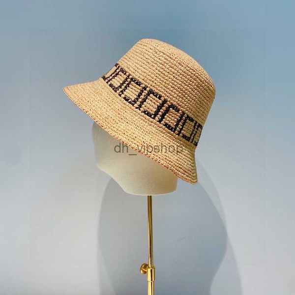 Sombreros de ala tacaña Sombrero de paja Lafite Diseñador de mujer Casqueta Nueva Raffia Beach Bucket Hat Gorras Sombreros para hombre Protector solar de verano para mujer Sombrero de pescador