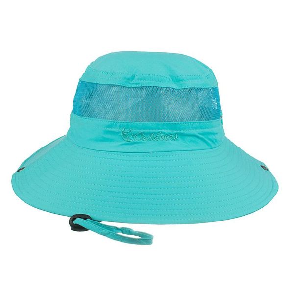 Chapeaux de bord avare maille ventilation couleur unie crème solaire pêcheur casquette bassin été hommes et femmes chapeau de défense rayons ultraviolets soleil Yf014