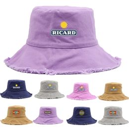 Stingy Brim Chapeaux Anneau Solitaire Stingy Brim Chapeaux Femmes Été RICARD Seau Dames Bob Ricard Plage Pêche Sports De Plein Air Pull Up Pêcheur Panama Vente En Gros