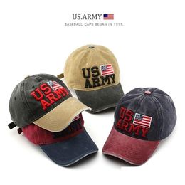 Stingy Brim Hats Topi Bisbol Mode Flecplankton voor Pria Dan Wanita Surya Katun Hip Hop Retro Bordir Bendera As Uniseks 220618 Drop D Dhnjv