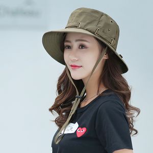 Stingy Brim Hats Topi Ember Tahan Air Boonie Pria Wanita Musim Panas Pelindung UV Luar Ruangan Pinggiran Berburu Hiking Memancing