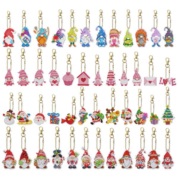 Stitch 12pcs Christmas Gnome DIY PEINTURE DE DIAMONDE