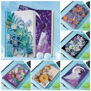 Stitch 50 pagina's Diamond Painting Notebook DIY Flower Mandala Speciale vorm Diamond Borduren Kruissteek A5 Notebook Dagboekboek
