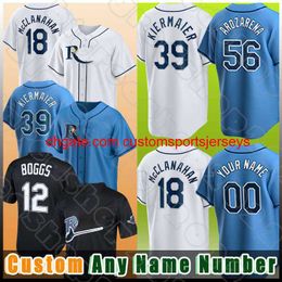 Stitch 56 Randy Arozarena 17 Austin Meadows Baseball Jerseys 39 Kevin Kiermaier 12 Wade Boggs Yandy Diaz Tyler Glasnow Shane McClanahan Taylor Walls C