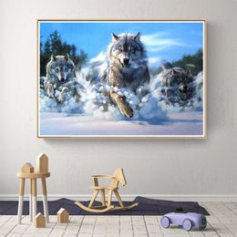 Stitch 5d Diamond Painting Wolf Animal Rhingestone Picture Diy Full Diamond Brodery Mosaic Handmade Art Painting Home Decoration Gift