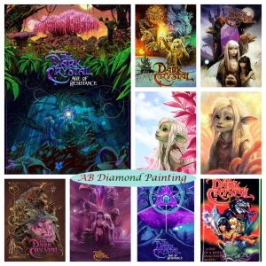 Stitch 5d Diy Ab Diamond schilderen Dark Crystal Fantasy Film Poster Cross Stitch Kits Mozaïek Borduurwerk Art Home Wall Decor Craft Gift