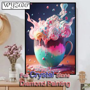 Stitch 5d Diy Crystal Diamond Painting Cream Ice Cream Full Square mozaïek borduurwerk Kruissteekpakketten Diamond Art AB Home Decor 230832