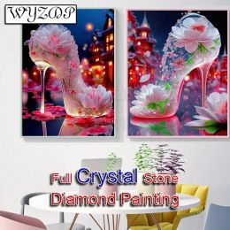 Stitch 5d Diy Crystal Diamond Painting Crystal Slipper Full Square Diamond broderie Cross Crost Kits Diamond Art AB Home Decor230825