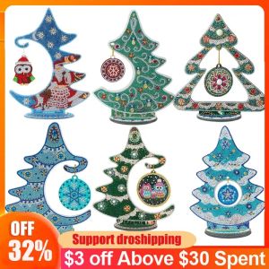 Stitch 5d Diy Diamond Schilderen Kerstboom Kruissteek Borduren Mozaïek Kristal Kerstboom Ambachten Woondecoratie Nieuwjaarscadeau