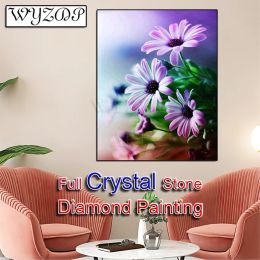 Point 5d bricolage diamant peinture fleur full carré cristal cristal mosaïque croix de croix cadeau ab diamant ar tcrystal décoration intérieure 230704