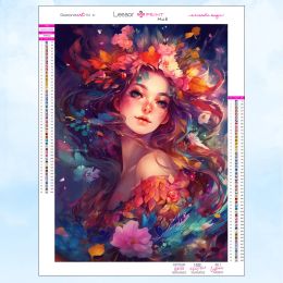 Stitch 5d Diy Diamond Painting Magic Anime Flowers and People Series Full Rhinestone Mozaïek Borduurwerk Cross Stitch Kit Home Decor Gift