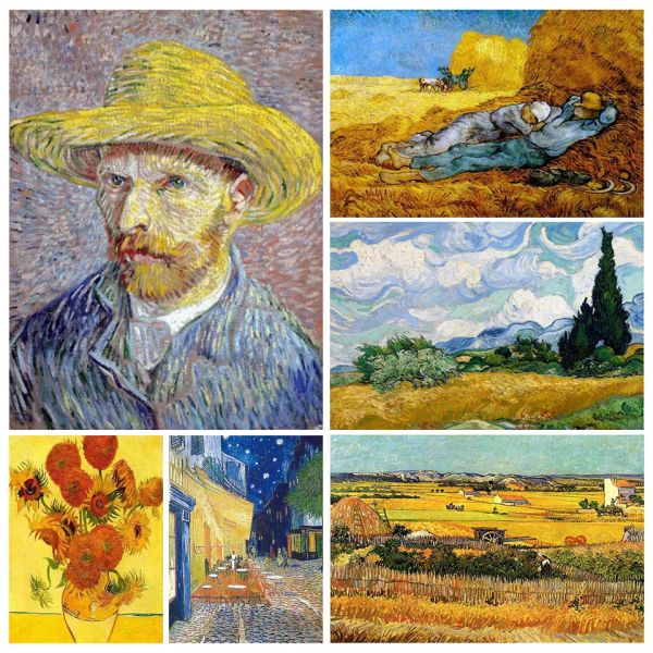 Stitch 5d DIY Diamond Painting World Painting Résumé Résumé Van Gogh ENSEMBLE DE MOSAISE DIAMON