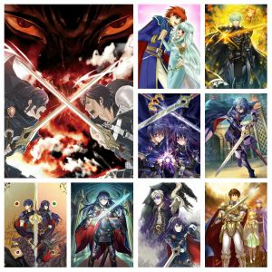 Stitch 5d Diy Full Force Fire Emblem Emblem Warriors Diamond Rignestones Peinture Anime Game Cross Stitch broderie photo Mosaic Home Decor