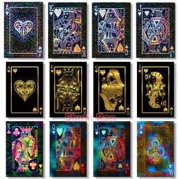 Point abstrait de pique carte Poker affiche diamant peinture 2022 nouveau fantaisie complet broderie point de croix Kits 5D Jack Queen Art