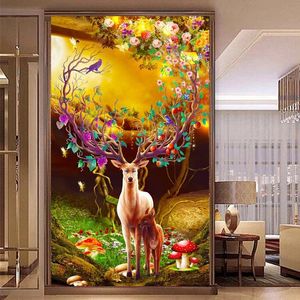 Stitch Animal Deer Large Size 5D Diy Diamond Painting Kits Volledige diamant woonkamer Diamant schilderij Cross Stitch Crafts Wanddecoratie