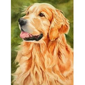 Stitch Animal Golden Retriever DIY 3D Diamant Full Diamond Mosaic Diamond Brodery Diamond Painting Set Christmas Gift Decor Image