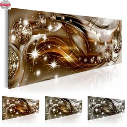 Puntada Hermosa Golden Abstract Icon Pintura de diamantes Rhinestone 5D Diy Diamond Bordado, punto de cruz, venta de mosaico de diamantes, decoración de la pared