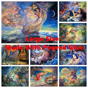 Stitch Big Size Versé Glue 5d Diy Diamond Painting Anime Magic Figure Paint Paysage Nordic Style Cross Stitch Mosaic Home Decor