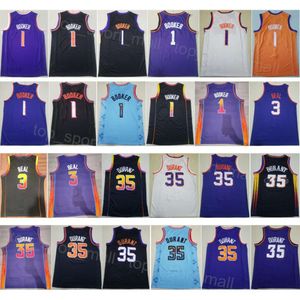 Stitch City Basketball Devin Booker Jerseys 1 Heren Bradley Beal 3 Kevin Durant 35 Team Voor Sport Fans Association Icon Verdiend Puur Katoen Borduursel Ademend Hoog