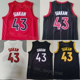 Stitch City Basketball Pascal Siakam Jerseys 43 Heren Voor sportfans Streep Team Zwart Rood Wit Kleur Ademend Verdiend Statement Puur Katoen Borduursel Topkwaliteit