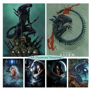 Stitch Classic Horror Movie Alien 5d Ab Diamond Painting Science Fiction Film 1979 RHINESTONS broderies Cross Stitch Kit Home Decor